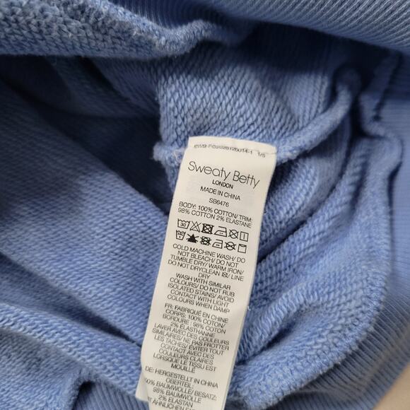 Sweaty Betty Coastal Blue Essentials Zip Through Hoodie Size XS - Picture 10 of 10